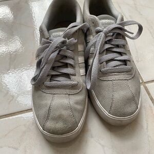 Adidas Women's Gray Suede Sneakers